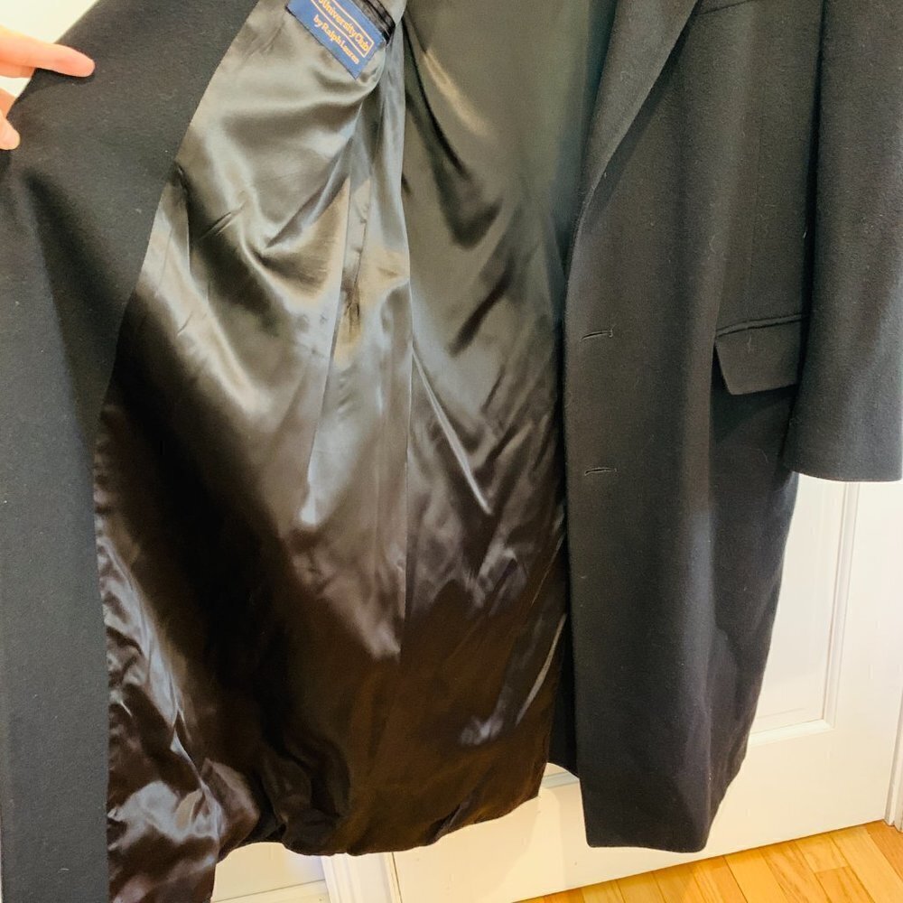 Vintage Polo University Club Ralph Lauren Men's Over Coat Top Coat Size 40 R - Picture 12 of 15